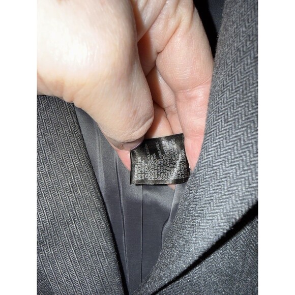 Alex Marie Career PantSuit 18W Blazer Jacket Pant Set Charcoal Gray Business - Picture 4 of 7